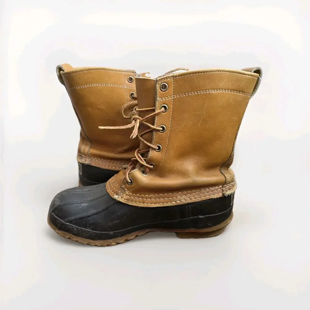 Vintage L L Bean‎ Freeport Maine Insulated Hunting Shoe Duck Boots Mens 8 L